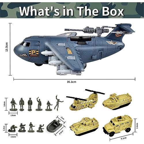 Іграшковий набір Військовий Літак та Бойові Машинки P936-A