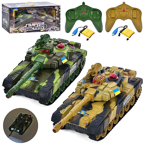 Ігровий набір Танковий бій LimoToy M 5525, 2 радіокеровані танки, 31 см