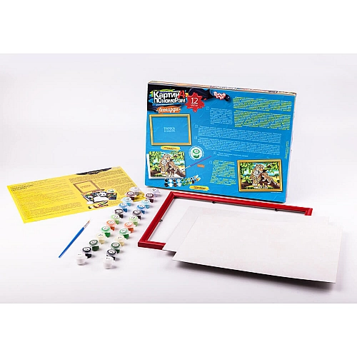 Картина за номерами 320*230 (Леопарди) велика ДАНКО ТОЙС