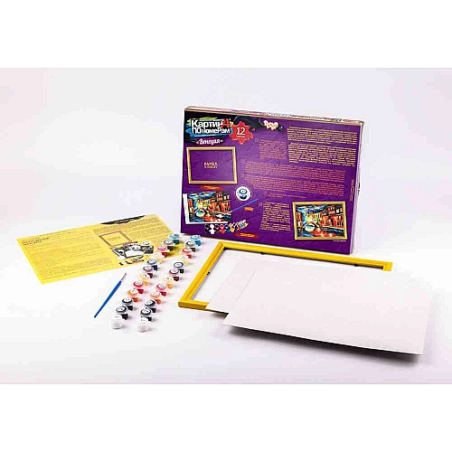 Картина за номерами 32x23 см 'Венеція' з рамкою, фарби і пензлик KN-01-09