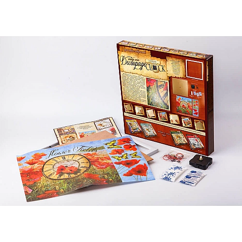 Набір Годинник з рамкою DKС-01-04 Маки