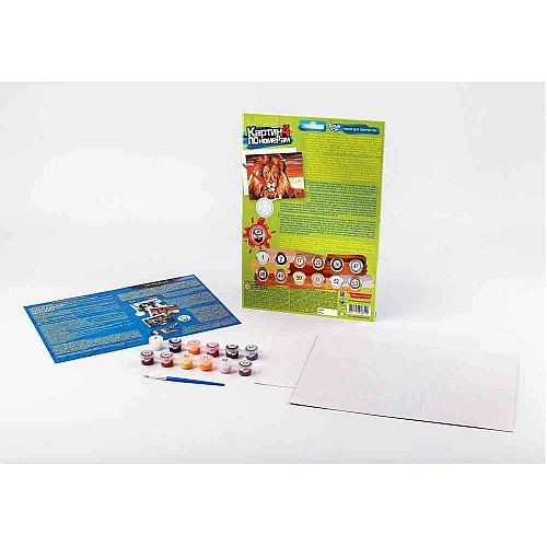 Картина за номерами "Лев" (297×210 мм, KN-03-07)