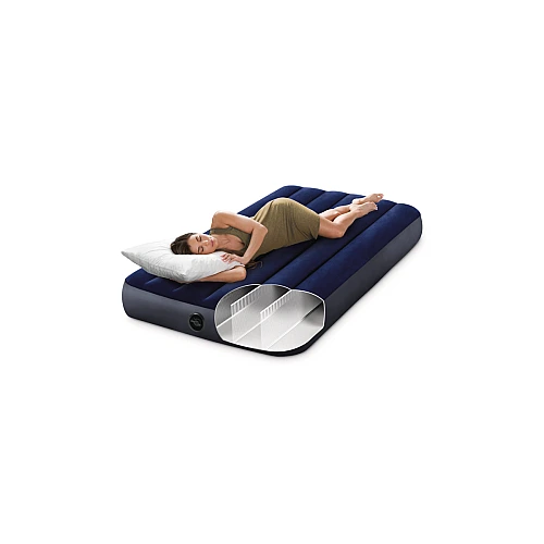 Надувний матрац одномісний Intex 64757 Classic Downy (191 х 99 х 25 см)
