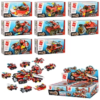 Конструктор Qman Пожежна бригада (8 в 1), серія Legend of Chariot, 571 деталь, 1410