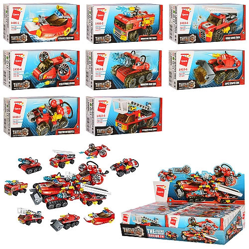 Конструктор Qman Пожежна бригада 8в1, 571 деталь, Legend of Chariot