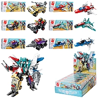 Конструктор Qman 1412 Робот-Трансформер 6в1: Техніка Майбутнього 498 деталей