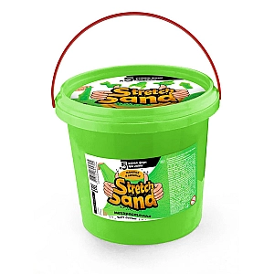 Кінетичний пісок "Stretch Sand" зелений 700 г у відрі STS-01-01
