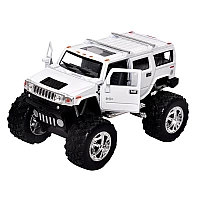 Машинка металева Kinsmart KT5337WB 1:40 2008 Hummer H2 SUV OFF ROAD інерційна, двері відчиняються / Білий