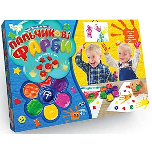 Пальчикові фарби, 7 кольорів (12) "ДАНКО ТОЙС"укр