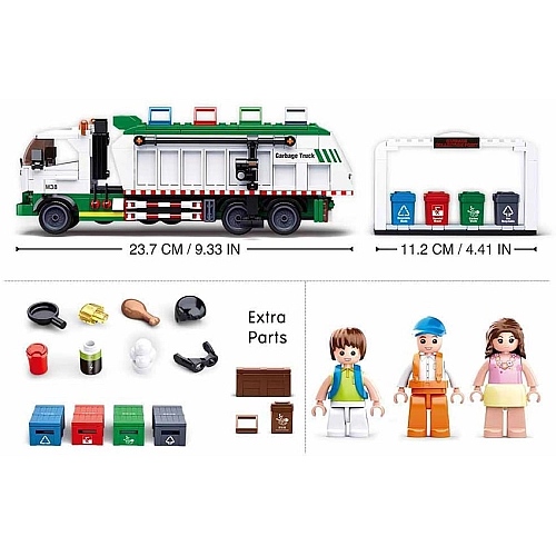 Конструктор Sluban M38-B0780 Сміттєвоз серія Town, 432 деталі