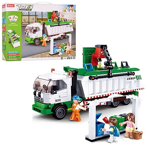 Конструктор Sluban M38-B0780 Сміттєвоз серія Town, 432 деталі