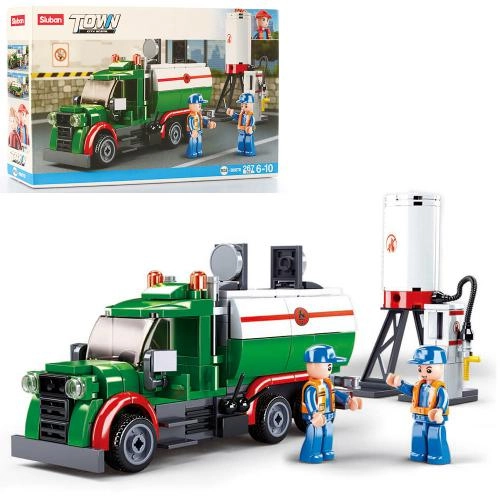 Конструктор Sluban Бензовоз та АЗС 267 деталей M38-B0878