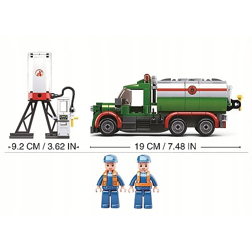 Конструктор Sluban Бензовоз та АЗС 267 деталей M38-B0878