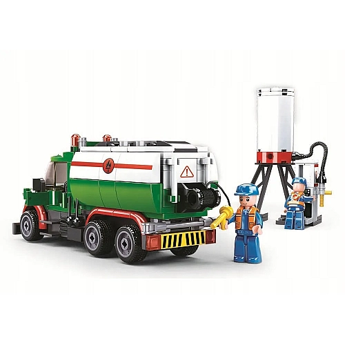 Конструктор Sluban Бензовоз та АЗС 267 деталей M38-B0878