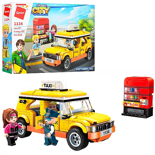 Конструктор "Городское Такси: Экскурсия" - 322 детали для творчества!