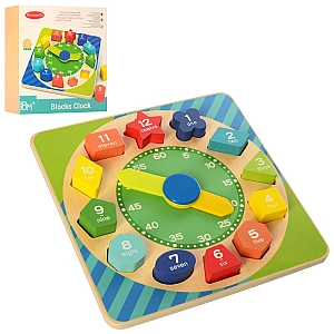 Дерев'яна іграшка Годинник MD 2362