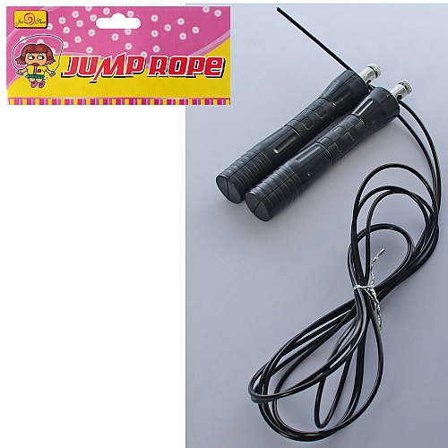 Скакалка MS 3277 спортивна, чорна (280 см)