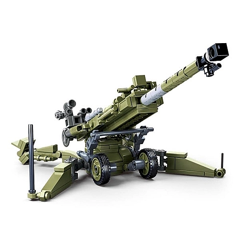 Конструктор Sluban M38-B0890 Армия Гаубица М777, 258 деталей, 2 фигурки