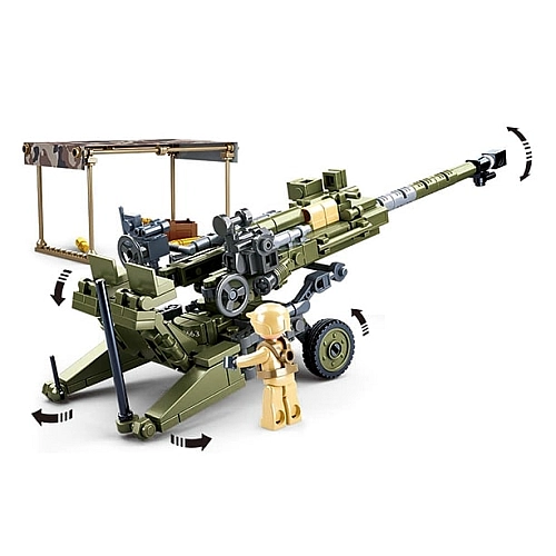 Конструктор Sluban M38-B0890 Армия Гаубица М777, 258 деталей, 2 фигурки