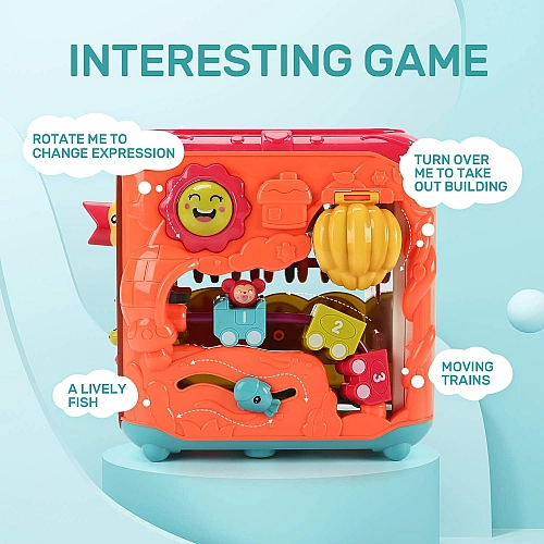 Развивающая игрушка для малышей Бизикуб-сортер "Сказочный Куб" FT 0029 AB