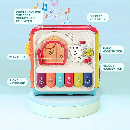 Развивающая игрушка для малышей Бизикуб-сортер "Сказочный Куб" FT 0029 AB