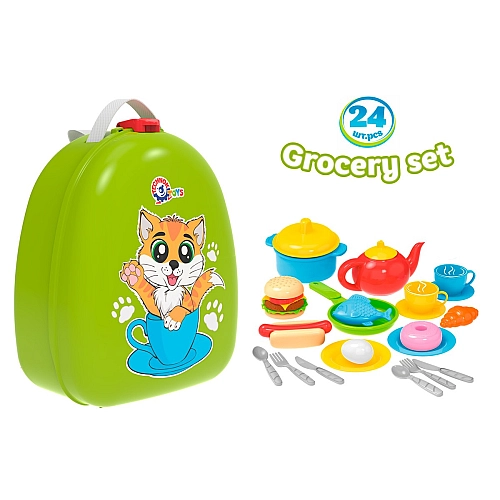 Игрушка «Набор продуктов и посуды в рюкзаке ТехноК» 8225