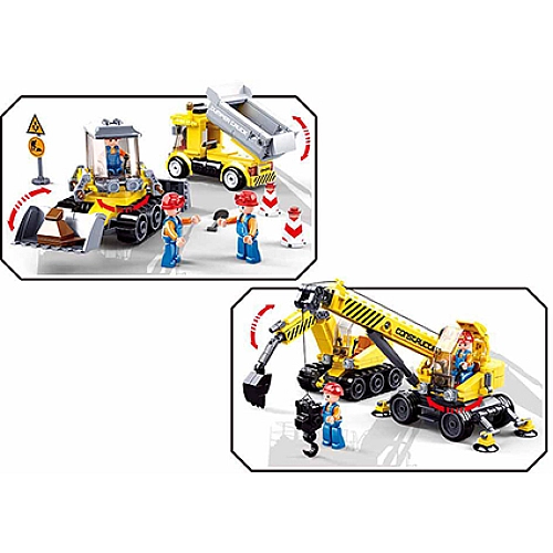 Конструктор Sluban Будівельна техніка 465 деталей M38-B0810