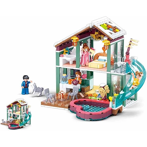 Конструктор Sluban "Заміський Будинок" - 439 деталей, M38-B0961 для творчості!