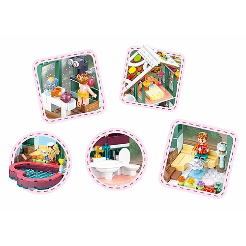 Конструктор Sluban "Заміський Будинок" - 439 деталей, M38-B0961 для творчості!