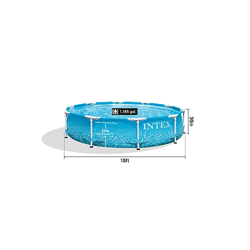Intex Басейн каркасний 28206 NP круглий, діаметр 305см, висота 76см, об'єм 4485л, у коробці