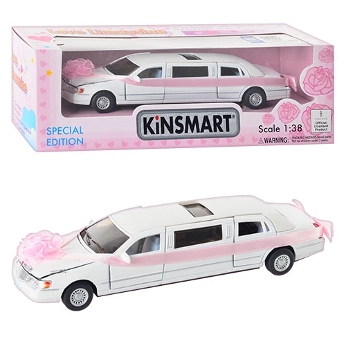 Коллекционная модель автомобиля Lincoln Limousine с свадебным декором KT7001WW