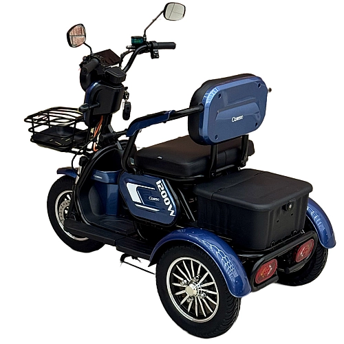 Електричний трицикл Corso «Logan» LN-812003 (1) + 1 ЯЩИК АКУМ, двигун 1200W, акумулятор 72V/23Ah, колеса 300-10, в коробці