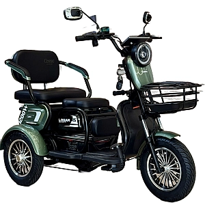 Електричний трицикл Corso «Logan» LN-951200 (1) + 1 ЯЩИК АКУМ, двигун 1200W, акумулятор 72V/23Ah, колеса 300-10, в коробці