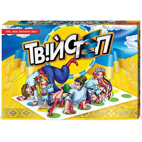 Настольная игра "Твистеп" для весёлой компании - ДАНКО ТОЙС DTG14, игровая напольная активность, развивающая ловкость и координацию