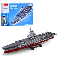 Конструктор Sluban M38-B1211 Авианосец Фуцзянь 1:700, 557 деталей, серия Модели