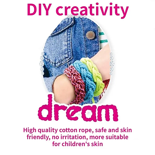 Набір для творчості KL7525-A 3в1: Браслети, Нитки, Літери, Наклейки