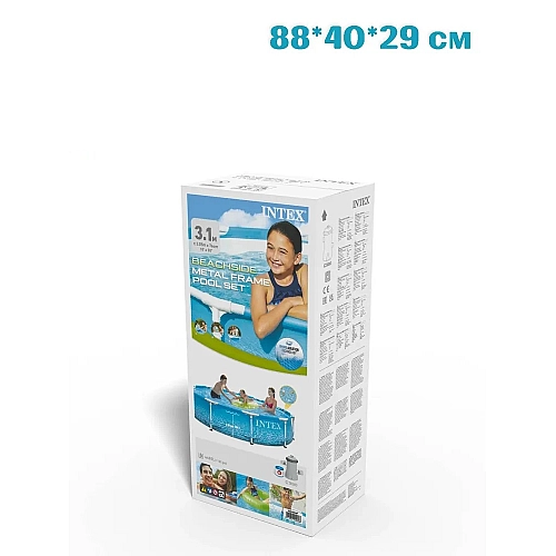 Каркасный бассейн Intex 305х76см с фильтр-насосом Beachside 28208