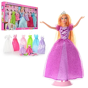 Шарнирная кукла DEFA Lucy 8266 в красивом платье с аксессуарами для модных игр
