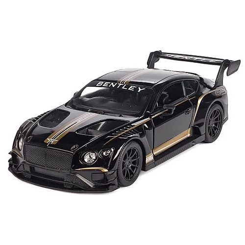 Металлическая машинка Kinsmart 1:38 "Bentley Continental GT3" инерционная, Черная, KT5417W