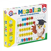 Игрушка Мозаика "Абетка Украинская и арифметика ТехноК" 2223