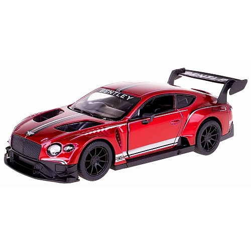 Металлическая машинка Kinsmart 1:38 "Bentley Continental GT3" инерционная, красная, KT5417W