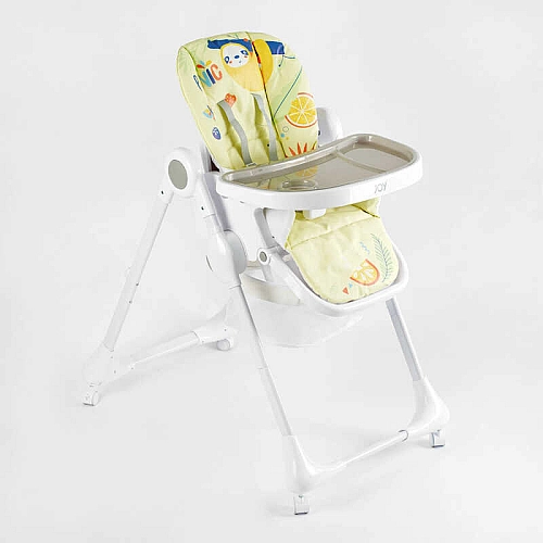 Стільчик для годування Joy K-94011 (1) мягкий чохол ПВХ, 4 колеса, з’ємний столик, кошик