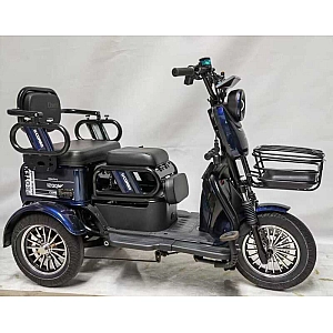 Електричний трицикл Corso «PROTEX» PR-801623 (1) + 1 ЯЩИК АКУМ, двигун 1200W, акумулятор графеновий 72V/23Ah, колеса 300-10, в коробці