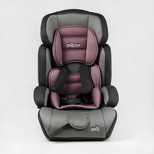 Автокрісло JOY 36800-VL сіро-рожеве 1/2/3 з бустером 9–36 кг
