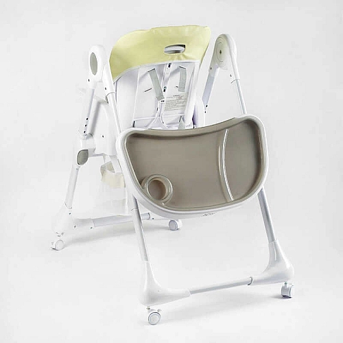 Стільчик для годування Joy K-94011 (1) мягкий чохол ПВХ, 4 колеса, з’ємний столик, кошик