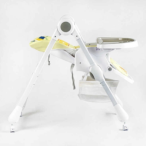 Стільчик для годування Joy K-94011 (1) мягкий чохол ПВХ, 4 колеса, з’ємний столик, кошик
