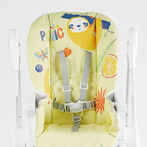 Стільчик для годування Joy K-94011 (1) мягкий чохол ПВХ, 4 колеса, з’ємний столик, кошик