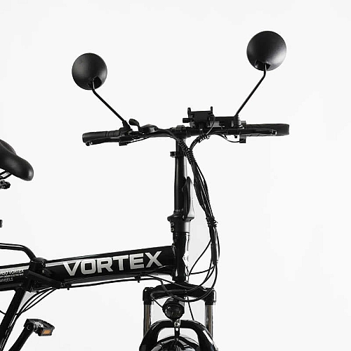 Електровелосипед Corso «Vortex» 24" дюймів TX-78950 (1) ЧОРНИЙ, рама алюмінієва, двигун 500W, акум. 48V13Ah літієвий, зібраний на 75, у коробці