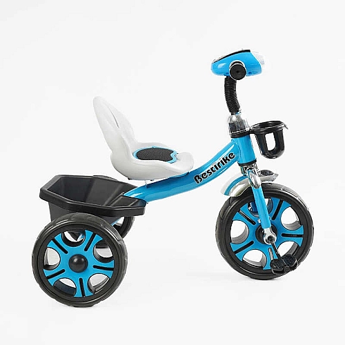 Велосипед 3-х колісний BS-24513 "Best Trike" (1) колеса EVA переднє 12’’, заднє 10’’, сталева рама, фара з музикою та світлом, кошик