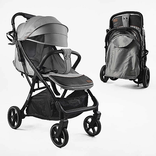 Коляска прогулянкова дитяча JOY Geneva GN-64493 рама алюмінієва, футкавер, підсклянник, телескопічна ручка